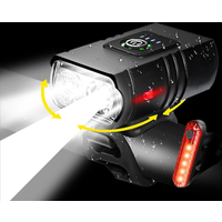 AliExpress fivemi Bicycle Light Headlight T6 Flashlight LED USB Rechargeable Torch Aluminum Alloy Cycling MTB Mountain High Beam Accessories tail