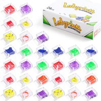24Pcs for Kids Adults Enjoy Fun Balance IQ Mini Maze Game Cube Puzzle 3D Brain Maze Toy with Box Puzzles Party Favors