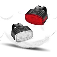 AliExpress NONE Front Rear Bike Lights LED Front Lamp Taillight Cycling Back Rechargeable Lighting Rearlight Warning Lamp Safety Light Seatpost
