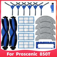 Fit for Proscenic 850T / 850P Roller Side Brush Hepa Filter Mop Rag Robot Vacuum Cleaner Spare Parts Accessories Kit