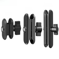 AliExpress BGNing Aluminum Double Socket Arm 1 Inch Ball Head Mount Clamp for RAM Mounts for GoPro Insta360 Camera Motorcycle Bike Phone Holder