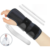 AOLIKES 1PCS Wrist Brace for Carpal Tunnel Arthritis, Wrist Support with Splints Compression Hand Support for Tendonitis Sprain