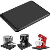 Kitchen Appliance Sliding Tray with Smooth Wheels Below Cabinet Appliance Rolling Tray Non-slip Countertop Sliding Coffee Tray