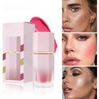 Natural Blusher Cute Korean Makeup for Women Liquid Blush Waterproof Multi-purpose Facial Nourishing Blush Stick Cheek