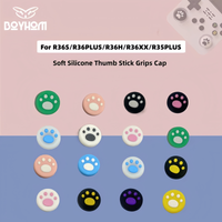 4pcs Soft Silicone Thumb Stick Grips Cap For R36S /R36XX/R36PLUS/R36H.Retro Handheld Console Cover Protect