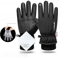 AliExpress NEWBOLER Men Winter Waterproof Cycling Gloves Outdoor Sports Running Motorcycle Ski Touch Screen Fleece Gloves Non-slip Warm Full Fingers