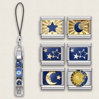 DIY Making Keychain Phone Rope Fit 9mm Italian Charm Link Beads Fashion Accessory Jewelry For Men Women