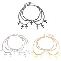 Body Chains for Jeans Stage Shows for Hip Hop Women Girls Metallic Multilayered Elegant Body Chain for Club