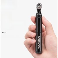 AliExpress ROCKBROS Bike Pump130PSI Air Pump Aluminum Alloy Portable Drop-proof Bike Ultralight Hand Pump MTB Mountain Bicycle Pump