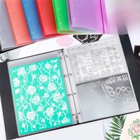 8 Colors A4 Size Die Storage Book Binder Envelopes Storage Pockets Folder For Scrapbooking Dies&Stamps Craft Supplies Organized