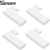 4 SZT. SONOFF SNZB-04PR2 SenseGuard DW Gen2 Czujnik Otwierania Drzwi/Okien Zigbee Aktywne Zabezpieczenie z Ostrzeżeniami Przed Manipulacją, Monitorowanie przez Aplikację za Pomocą ZBBridge-P