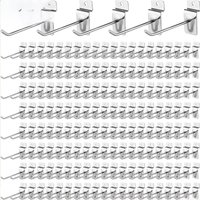 100PC Supermarket Shelf Slot Plate Hook Jewelry Display Shelf Accessories Single Line Hooks Slot Plate Hooks Metal Display Hooks