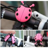 AliExpress NONE 1PC Bicycle Small Bell Cartoon Beetle Ladybug Cycling Bells For Lovely Kids Girls Bike Ride Mini Bell Alarm Bicycle Accessories
