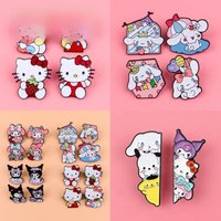 2-4pcs Anime Enamel Pin Lapel Pins Badges on Backpack Women's Brooch Set Clothes Decorations Cosplay Accessories Girls Gift