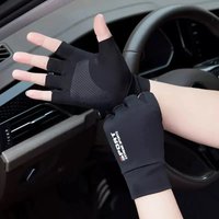 AliExpress RNO Rich Name Ocean Ice Silk Halffinger Cycling Gloves for Men and Women Outdoor Sports Fitness Driving Fishing Highelastic Comfortable