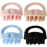 Hair Scalp Massager Shampoo Brush Soft Silicone Shampoo Brush Massage Shampoo Brush Clean Scalp Bath Comb