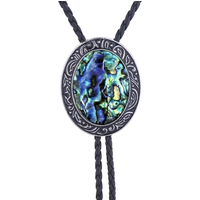 New American western fashion men and women shell stone bolo tie
