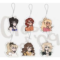 Acrylic Class of 09 Figures Mobile Phone Charms Nicole Jecka Kelly Ari Emily Megan Small Pendant Phone Key Chain Ring Fans Gift