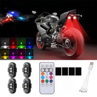 AliExpress NONE Multi-mode Wireless LED Drone Strobe Light Motorcycle Car Indicator Light Bike Remote Control Warning Light USB Charging 8Color