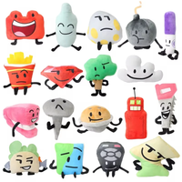New Battle for Dream Island Plush Toy BFDI Stuffed Animal Soft Doll Plushie Figure Plant Number Letter Fries Kids Birthday Gifts