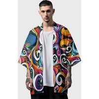 Summer Samurai Kimono Men Cosplay Stylish Psychedelic Haori Streetwear Kimono Japanese Fashion Yukata Cardigan Vintage Robe