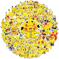 10/30/50/100PCS Cute Pikachu Pokemon Anime Stickers DIY Car Motorcycle Travel Luggage Guitar Fridge Laptop Graffiti Fun Sticker