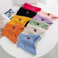 New Women Candy Colors Earflap Beanie Fashion Faux Fur Knitted Hat Lovely With Ear Soft Beanie Hats Female Streetwear Cap
