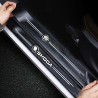 Car doorsill Protective Sticker Tape for New Skoda Fabia Superb Yeti Octavia Rapid Kodiaq Mk3 A4 A6 A7 2 3 A5 Kamiq Accessories
