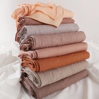 Ramadan Plain Solid Cotton Hijab Scarf Women Multicolored Muslim Headscarf Wraps Shawls Femme Musulman Headband Islamic Turban