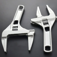 Universal Aluminum Wrench Multifunction Large Opening Adjustable Bathroom Wrench Hand Tools Home Bathroom Plumbing Repair