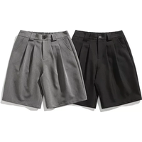 Men Summer Loose Causal Vintage Fashion Versatile Suit Shorts Cityboy Streetwear Short Pants Shorts for Man