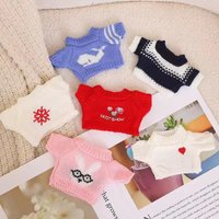 1Pc Hot Selling 20cm Plush Teddy Bear Watchdog Clothing Cute Cotton Doll Clothing Little Lamb Doll Knitted Cartoon Sweater