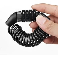 AliExpress 4 Digit Password Bicycle Lock Bike Mini Lock Wire Mountain Bike Frame Durable Steel Wire Cable Helmet Locks Bicycle Accessories