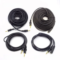 1.5/3/5/10/20M 3.5mm Stereo Male to Male Jack Male to Female Audio Aux Extension Cable Cord for Computer Laptop MP3/MP4 H10
