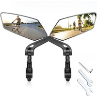AliExpress NONE Bicycle Rear View Mirror Bike Cycling Clear Wide Range Back Sight Rearview Reflector Adjustable Handlebar Left Right Mirror