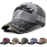 Fashion Adjustable Washed Baseball Hat Cotton Sunscreen Letter Embroidery Peaked Cap Leisure Patchwork Color Punk Sun Cap Women