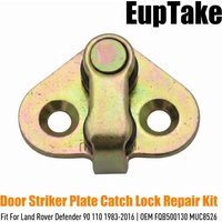 Front Doors Striker Plate Catch Lock Repair Kit for Land Rover Defender 90 110 1983-2016 Door Lock Spare Parts FQB500130 MUC8526