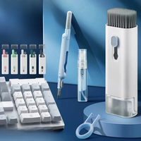 7 in 1 Computer Keyboard Cleaner Brush Kit Earphone Cleaning Pen For Headset Keyboard Cleaning Tools Cleaner Keycap Puller Kit