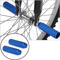 AliExpress NONE Bike Pegs Aluminum Alloy Anti-Skid Lead Foot Bicycle Pegs BMX Pegs for Mountain Bike Cycling Rear Stunt Pegs Fit 3/8 inch Axles