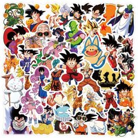 AliExpress Bandai 10/30/50/100PCS Anime Dragon Ball Son Goku Stickers Cool Graffiti Decals Toys Decoration DIY Laptop Stationery Phone Fridge Bike