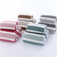Quick-Drying Striped 1pc35x75 or Towel Set For Soft And Absorbent Bathroom Experience Bath Towel Or Hand Towel