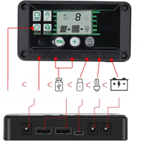 20/30/40/50/60/80/100A Solar Charge Controller MPPT 12V 24V Charge Controller Dual USB Auto Solar Cell Panel Charger Regulator