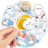 AliExpress NONE 10/25/50Pcs Kawaii Cute Cartoon Seals Stickers DIY Skateboard Laptop Luggage Cup Bike Motorcycle Phone PVC Waterproof Child Toys
