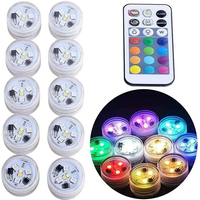 AliExpress NONE New Wireless Adhesive LED Car Interior Ambient Light Remote Control Decoration Auto Roof Foot Atmosphere Lamp Bicycle Tail Light