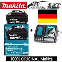 100% oryginalna bateria Makita 18V, bateria litowa 6Ah do narzędzi Makita Dtw700 Ddf487 Dtd173 Dga404 Hr140D Djv182