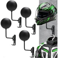 AliExpress NONE 180° Motorcycle Helmet Rack Rotation Metal Helmet Holder Wall Mount, Helmet Holder Display Rack Bicycle Helmet Display Hanger