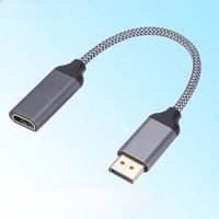 4K60Hz DP to HDMI Adapter Converter DisplayPort to HDMI Cable DisplayPort Male to HDMI Female HD Video Audio Adapter For PC TV