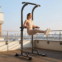 Power Tower Freistehende HöHenverstellbare Klimmzugstange Dip Barren Multifunktions FitnessgeräT Kraftstation FüR Heimtraining & Krafttraining Zu Hause Belastbar Bis 330 Ibs (Ca. 150kg) FüR Komplette