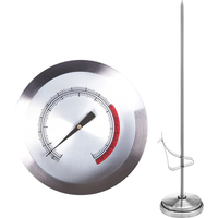 Cooking Thermometer Instant Read Long Stem Waterproof Stainless Steel Kitchen Thermometer Food Grade Probe for Deep Fry Drinks