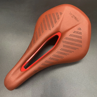 AliExpress TAOZIK Taozik Vintage Imitation Brown Leather Fiberglass 165mm Handmade BG Hollow Bicycle Seat Saddle with Steel Rail